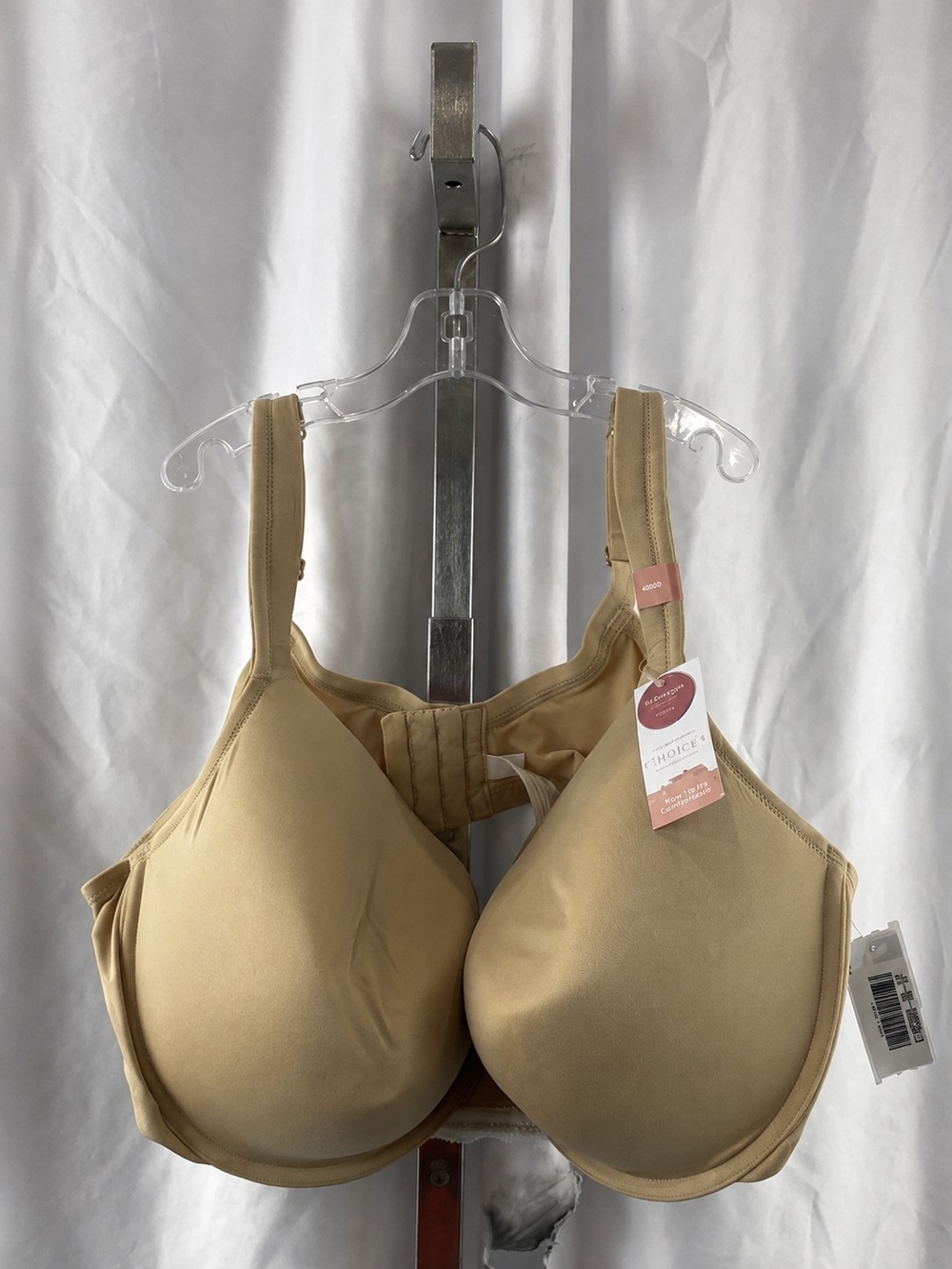 46DD Cacique Smooth Full-Coverage Bra in Beige